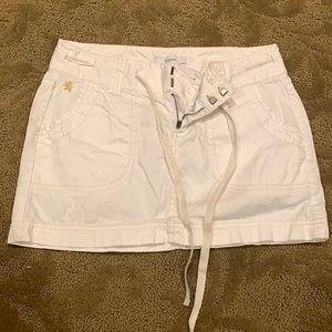 Express white mini skirt